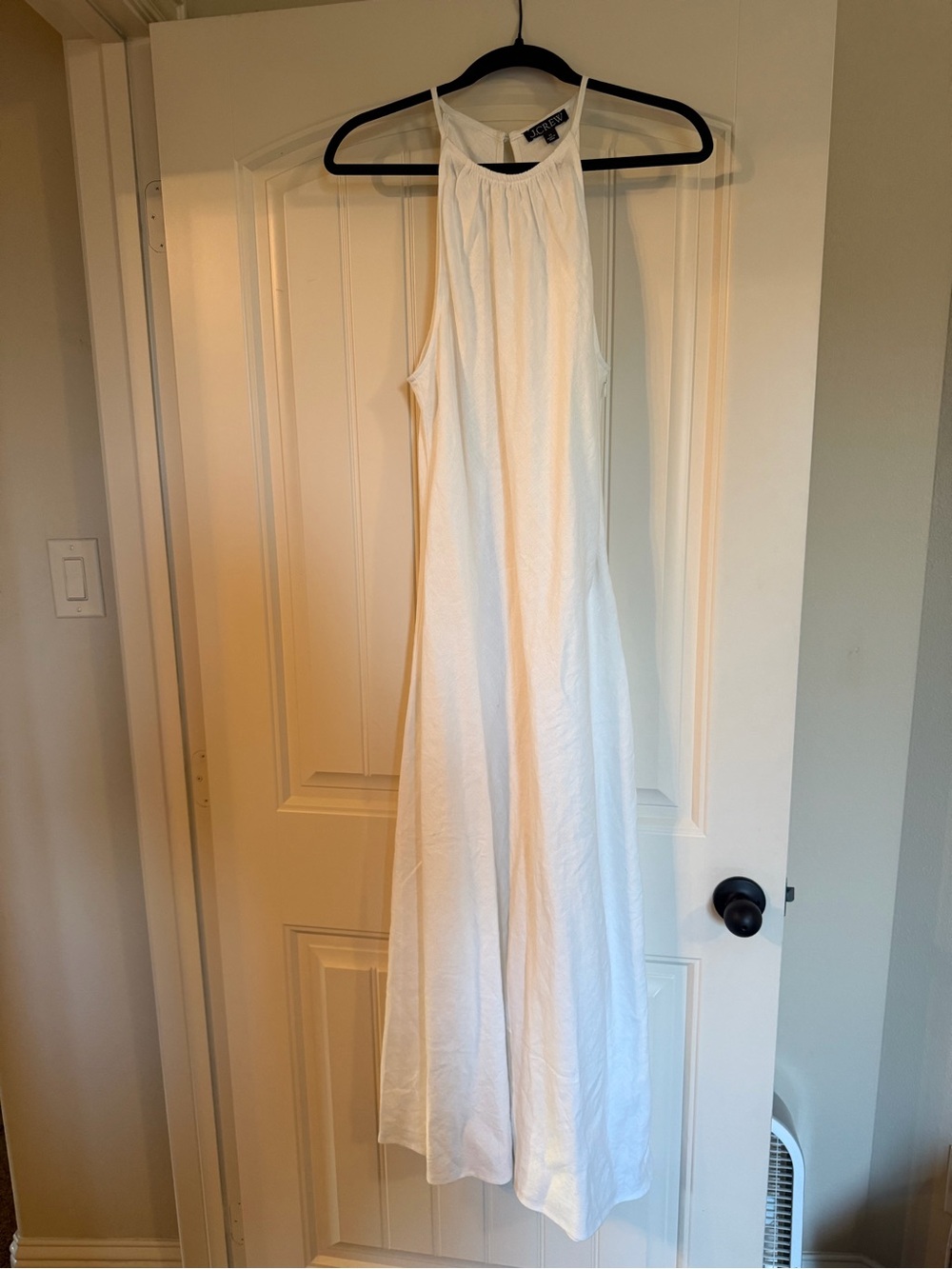 White Halter Maxi Dress - J Crew